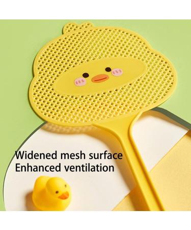 BAMFY 4 Pcs Fly Swatters Durable and Thickened Plastic Manual Fly Killer Heavy Duty with Long Handle Fly Swatters for Indoor Outdoor Mosquitoes Bees Flies Yellow - Buy Online on GoSupps.com