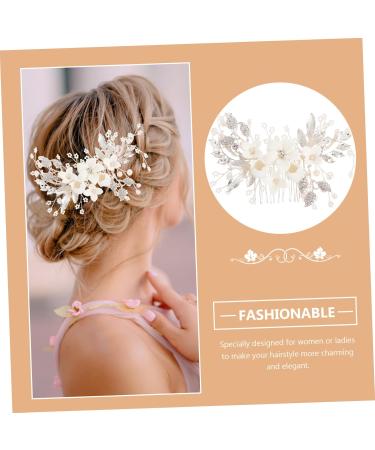 MAGICLULU 1pc Hair Comb Bridal Headpiece Hair Accessories for Prom Hair Accessories for Women Wedding Hair Accessories for Brides Gold Hair Clips Women's Rhinestones Accessories Flower Alloy - Buy Online on GoSupps.com