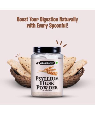 Urban Platter Psyllium Husk Powder (Isabgol Atta) 400g (All Natural High-fiber & Easily Soluble) - Buy Online on GoSupps.com