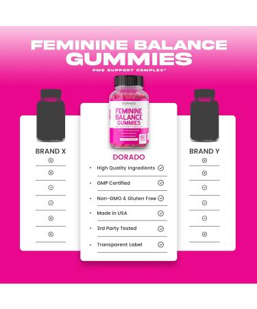 Hormone Balance Gummies for Women | PMS Relief & Natural Support - 90 Gummies with Cranberry Dong Quai & Chasteberry - Buy Online on GoSupps.com