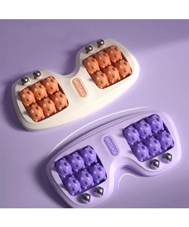 XIDIT Foot Massage Roller - Reflexology & Muscle Relaxation for Yoga & Fitness - Stiffness Relief - Orange - Buy Online on GoSupps.com