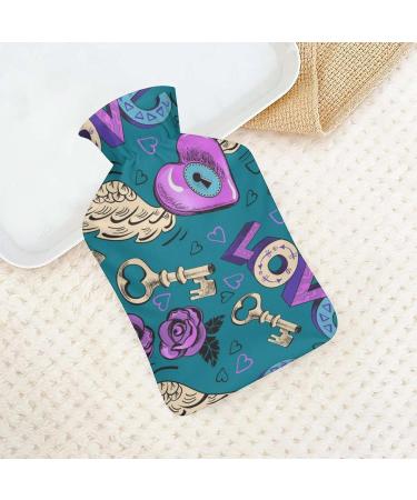 Love Wings Hot Water Bottle with Plush Cover - Hand Warmer for Adults & Kids | 26.5x15.3cm | International Shipping Available - Buy Online on GoSupps.com