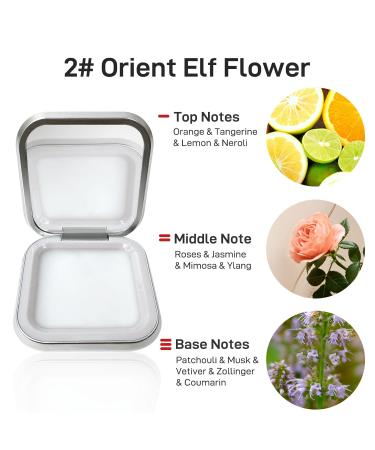 Solid Perfume Portable Solid Fragrance Long Lasting Unisex Floral Balm Solid Mini Balm Suitable for Travel and Everyday Gift for Men and Women Solid Perfume Orient Elf Flower - Buy Online on GoSupps.com