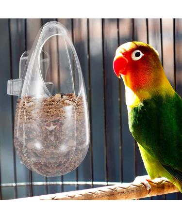 POPETPOP Parakeet Food Small Bird Feeder Bird Feeders Hanging Bird Feeder Bird Feeder Inside House Birdcage Window Frame 15x8cm - Buy Online on GoSupps.com
