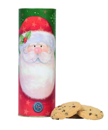 Farmhouse Biscuits Santa Gift Tube 240g (with Chocolate Chip Biscuits)