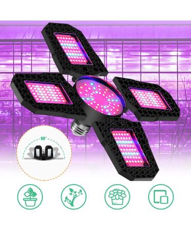 150W LED Grow Light for Indoor Plants | Foldable E27 Growth Lamp with Red & Blue Spectrum | Hydroponic & Greenhouse Use (85-265V - Buy Online on GoSupps.com