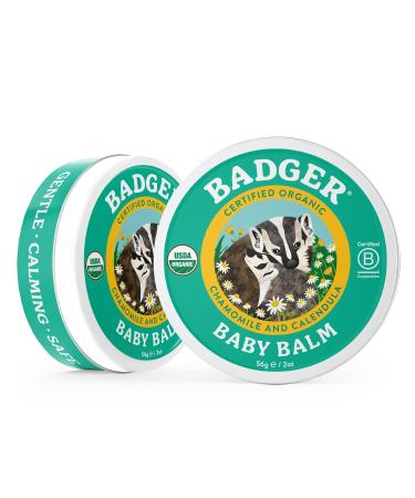 Badger Baby Balm - Organic Chamomile & Calendula Cradle Cap Balm for Babies - 2 Oz, Pack of 2 - Buy Online on GoSupps.com