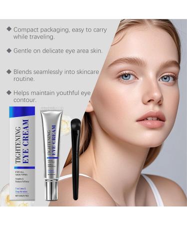  Jingmiger Eye Contour Cream 20g Lightweight Moisturizer Nourishing Eye Cream with Brush - To Reduce Puffiness and Boost Hydration Suitable for All Skin Types Day and Night Beauty Care - Buy Online on GoSupps.com