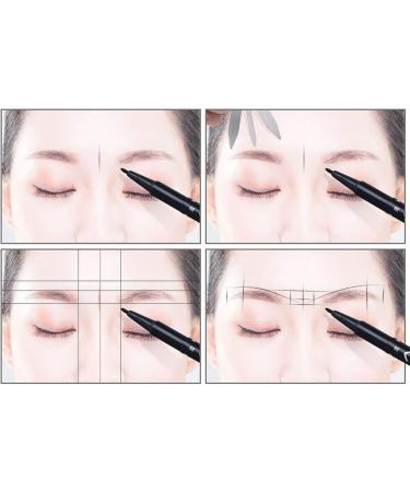 3 Point Positioning Ruler Eyebrow Golden Ratio Caliper Accuracy Eyebrow Design Ruler for Precise Beauty Design - Buy Online on GoSupps.com