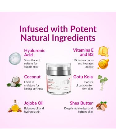 Nasola Hibiscus and Honey Firming Cream Skin Tightening Moisturizer for Neck Face & Body Anti-Wrinkle with Collagen 1.85 oz / 55ml - Buy Online on GoSupps.com