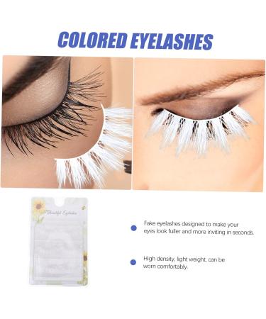 FRCOLOR 3 Pairs White Eyelashes Blue for Eyes Cosplay Makeup Eyelashes Women Cosplay Lashes Makeup Fake Eyelashes False Lashes Lash Spolies Halloween 3d Imitation False Eyelashes Prom - Buy Online on GoSupps.com