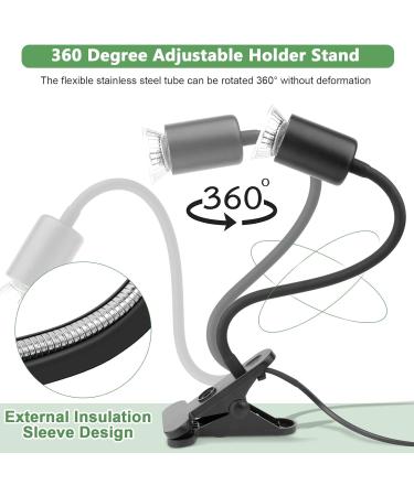 IOOTSEA Matt Black Terrarium Heat Lamp for Turtles & Reptiles - UVA/UVB Heating Ideal for Aquatic Animals & Accessories - Buy Online on GoSupps.com