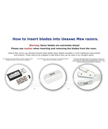 Urbane Men Straight Cut Throat Razor - Wooden Effect Plastic | Premium Shaving Experience - International Shipping Available - Buy Online on GoSupps.com