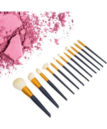 Makeup Brush Set 12 Pieces Brushes Makeup Brush Set Soft Bristle Dense Bristle Professional with Holder for Makeup Beginner for Beauty Salon - Buy Online on GoSupps.com