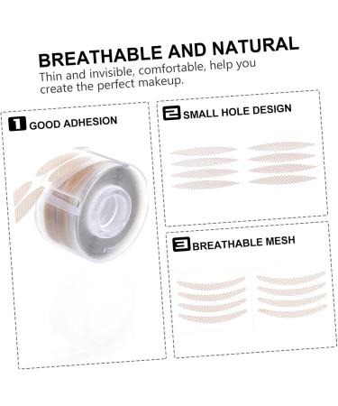 Beatifufu 3 Rolls Reel Double Eyelid Stickers Eyes Tapes Invisible Eyelid Tapes Upholstery Tape Invisible Double Eyelid Sticker Female Eyelid Tapes Double Eyelid Fiber Mesh Decorate Miss - Buy Online on GoSupps.com