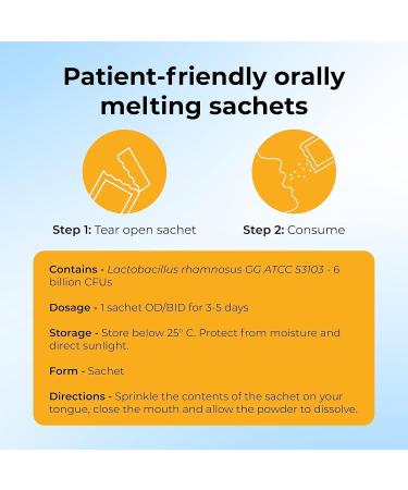 Lactogenes-GG Instamelt Probiotic Health Supplement Promotes Digestive System Enhaces Immune Response - 1g*10 Sachets Vanilla Flavour - Buy Online on GoSupps.com