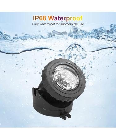 Pond Lights Mains Powered NATPOW Underwater Spot Lights RGB Aquarium Lights with Remote Control IP68 Multicoloured Submersible for Aquarium Garden Yard Pool Fountain Pond (6-in-1) Rgb-set of 6 - Buy Online on GoSupps.com