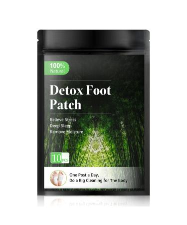 Detoxification plaster feet detox foot pavement original for deep sleep and stress reduction 100% natural foot pavement for detoxifying body toxins (10 plaster)