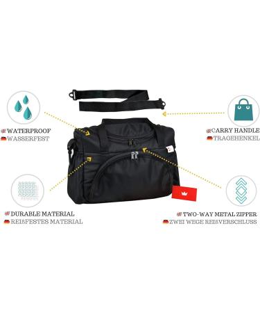 BabyLux Nursing Bag | Diaper Bag for Stroller - Stylish & Functional Black Diaper Bag - Buy Online on GoSupps.com