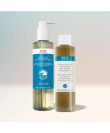 REN Clean Skincare Body Wash and Oil Duo DullSkin - Buy Online on GoSupps.com