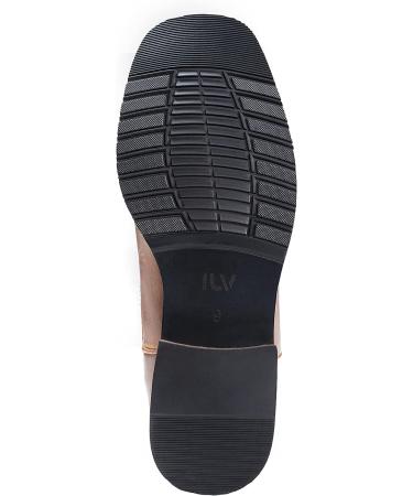 IUV Men's Maroon Cowboy Boots - Western Style, Durable Embroidered Square Toe Traditional Boots - Size 10.5 - Buy Online on GoSupps.com