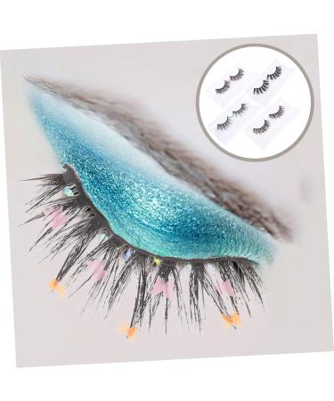 Beaupretty Sequins 4 Pairs sequin false eyelashes handmade eye lashes pesta as postizas naturales segmented false eyelashes artificial eyelashes natural false decorate cosplay chemical fiber - Buy Online on GoSupps.com