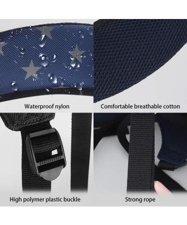Customizable Craftsman Golf Waterproof Black Blue Golf Bag with Adjustable Backpack Straps - Personalize with Your Name Stitched - Star Design - Replacement Option - Buy Online on GoSupps.com