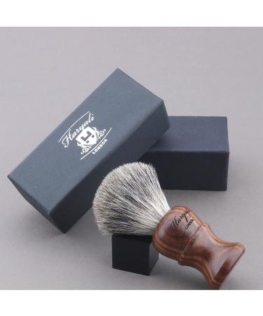 Haryali London 100% Pure Badger Hair Shaving Brush - Rose Wood Handle - Buy Online on GoSupps.com
