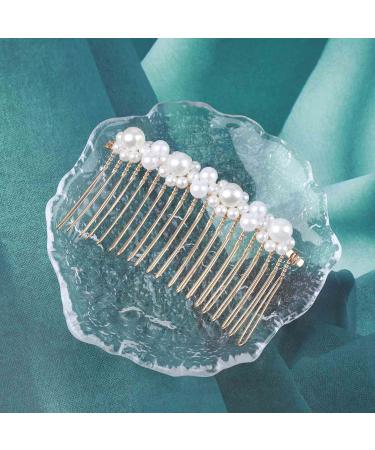 Cimenexe Bohemian Pearl Hair Comb Pearl Bead Hair Barrette Gold Pearl Headpiece Vintage Pearl Headwear Hairpiece Decorative Pearl Wedding Comb Hair Accessories Jewelry for Women and Girls Gifts Style D - Buy Online on GoSupps.com