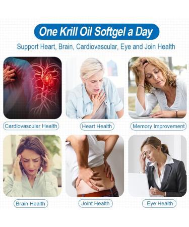 Antarctic Krill Oil Supplement with Astaxanthin 500mg Softgel Capsules | Omega 3 EPA DHA Fish Oil | Cardiovascular Brain Joint Eye Health | High Absorption Burpless | 90 Count - Buy Online on GoSupps.com