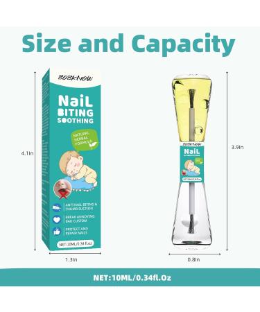 10 ml Nail Biting Treatment for Kids | Bitter Melon Extract Polish - Prevent & Repair Bad Habits - Buy Online on GoSupps.com