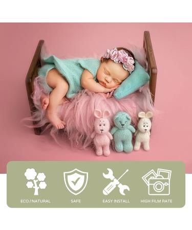 M&G House Brown Wooden Newborn Photography Prop Bed | Vintage Baby Photo Shoot Accessory - Buy Online on GoSupps.com