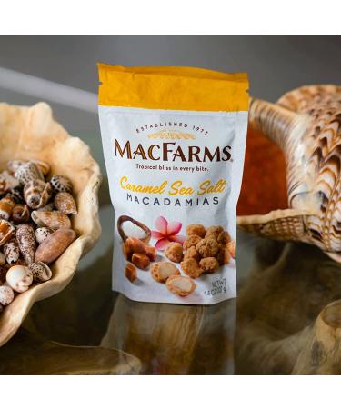 MacFarms Caramel Sea Salt Macadamia Nuts - 10 oz (Pack of 2) - Delicious Snack Duo - Buy Online on GoSupps.com