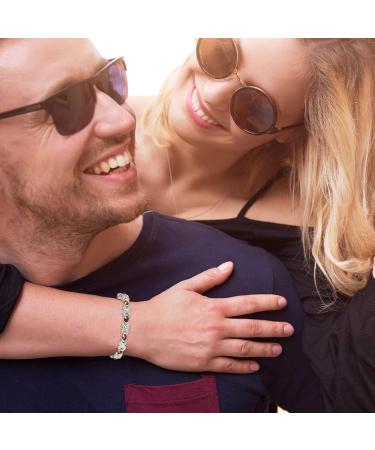 ENERCOPPEX 3500 Gauss Magnetic Therapy Copper Bracelet for Arthritis Relief & Carpal Tunnel Syndrome - Health Jewelry (Red) - Buy Online on GoSupps.com