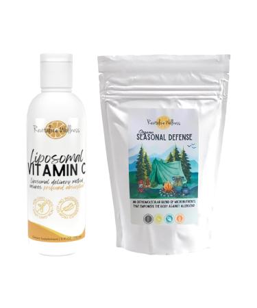 Revitalize Wellness Bundle | Liposomal Vitamin C 30 Servings and Organic Seasonal Defense (Fruit Punch) 30 Servings