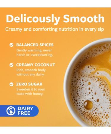 Golden Milk Powder Organic Blend - Adaptogenic Turmeric Latte with Ginger Ashwagandha & Mushroom Complex for Sleep Relaxation Vitality & Immune Support - Vegan Non-GMO & Filler Free (60 Servings) - Buy Online on GoSupps.com