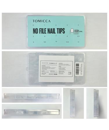 Shop Tomicca Square Oval Kurz Nagel Tips 450 Pieces Soft Gel Full Cover Nail Tips for Geln gel - Ultra Kurz & Pre-Shaped Matt Art - Buy Online on GoSupps.com