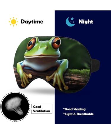 The Green Frog Sleep Eye Mask & Blindfold for Women Men - Ideal for Sleep, Travel, and Naps - Buy Online on GoSupps.com