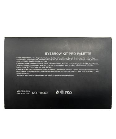 Eyebrow Powder Palette Set - 12 Colors Mascara & Stencils for Perfect Natural Brows | Shop Internationally - Buy Online on GoSupps.com