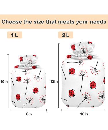 Buy Naanle Ladybug Hot Water Bottle 2L - Transparent Pain Relief for Cramps & Cold Therapy | International Shipping - Buy Online on GoSupps.com