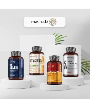 Sunglow Beta Carotene Complex - Vegan Browning Accelerator Tablets | 120 Count for Skin Pigmentation & Oxidative Stress | Rich in Copper Zinc Iodine Vitamin A B3 & B2 - Buy Online on GoSupps.com