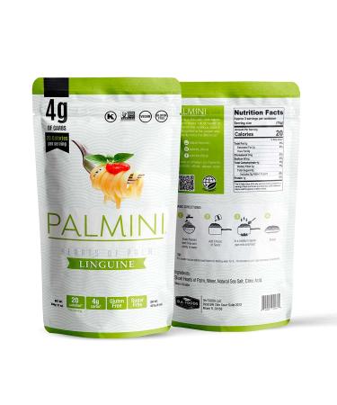 Palmini Low Carb Linguine - 4g Carbs - Shark Tank Featured Hearts of Palm Pasta (12oz x 3) - Buy Online on GoSupps.com