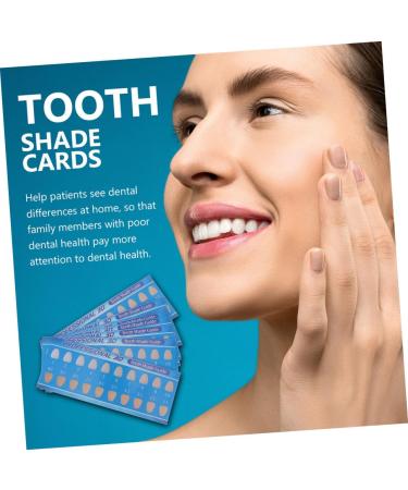 GATUIDA 60 STK Tooth Color Card - Teeth Whitening Shade Guide & Oral Care Tool - Fast International Shipping - Buy Online on GoSupps.com