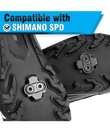 SPD Compatible Bike Cleats - Shimano SM SH51 Cleat Set for Indoor and Outdoor Cycling - Buy Online on GoSupps.com