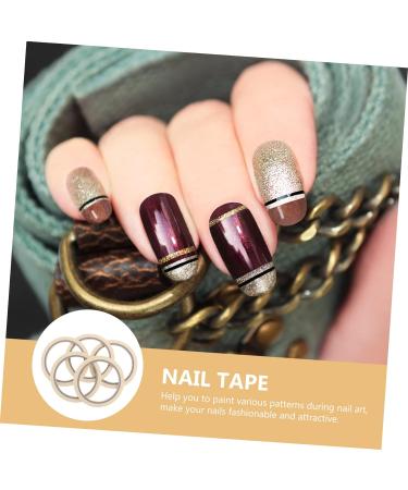 SOESFOUFU 5pcs Professional Masking Tape Line Nail Fingernail Art Tape Nail Line Tape Nail Striping Tape Nail Tool Nail Tape Nail Tips Tape Nail Glue Tape Decorate Pattern - Buy Online on GoSupps.com