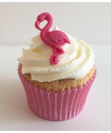 Holly Cupcakes 6 Mixed Sugar Flamingos- Gorgeous edible & handmade with love in the UK! - Buy Online on GoSupps.com