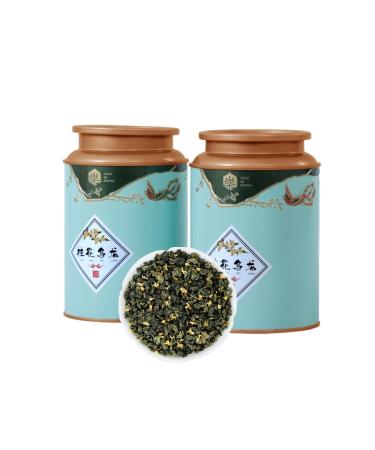 HQZM High Quality Chinese Osmanthus Oolong Tea Strong Aroma Tieguanyin Osmanthus Tea 360g 180g*2