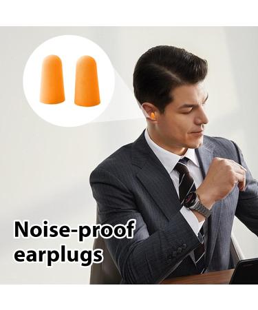 Buy Foam Ear Plugs for Noise Reduction | Super Soft Reusable Silicone Ear Plugs for Sleeping | Orange Quiet Ear Plugs Worldwide Shipping - Buy Online on GoSupps.com