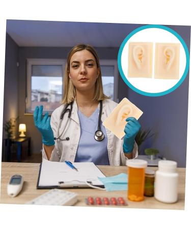 Healifty Silicone Human Ear Massage Tools - 1 Pair | Flexible Ear Practice & Training Model - Buy Online on GoSupps.com