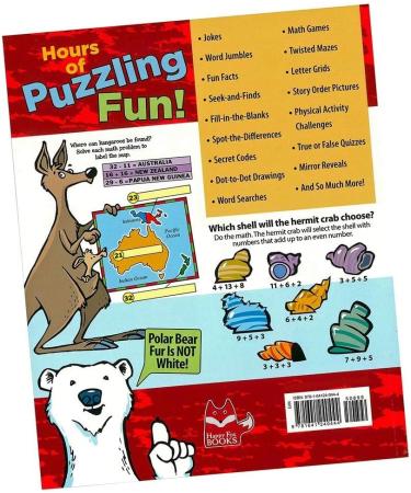 Mind-Boggling Animal Puzzles and Brain Teasers Book - Help Kids 5-10 Learn About Animals - A Treasury of Fun and Exciting Activities  Secret Codes  Mazes  Games and More - Buy Online on GoSupps.com